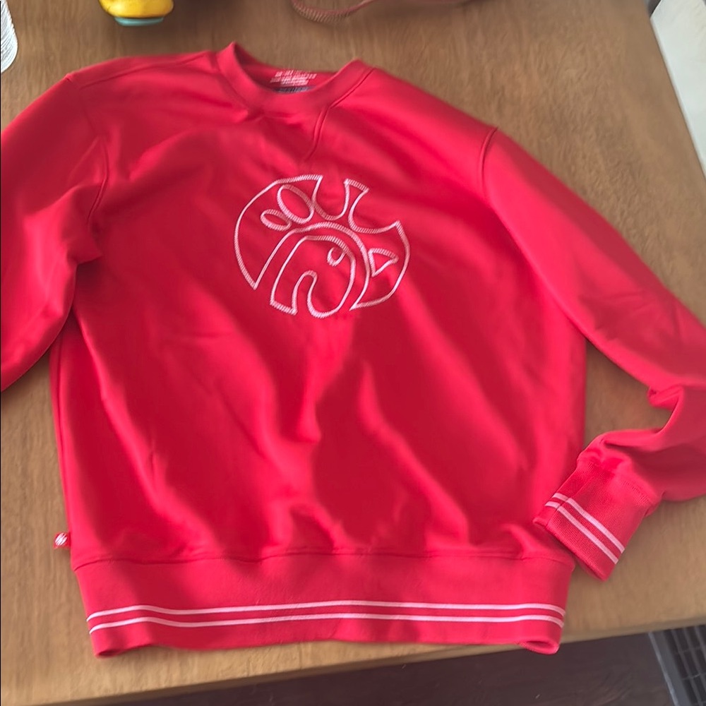 Red Sweater  with Embroidered Chick Fil A Logo